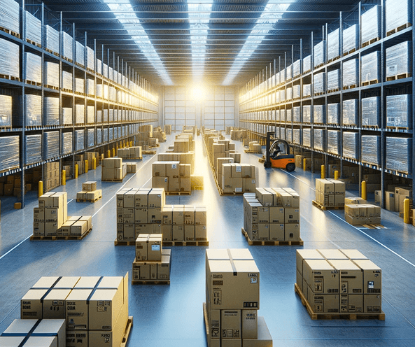 Warehouse aisle
